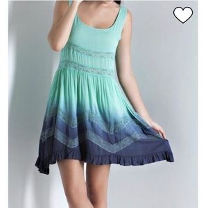 Entro Tie Dye Dress with lace